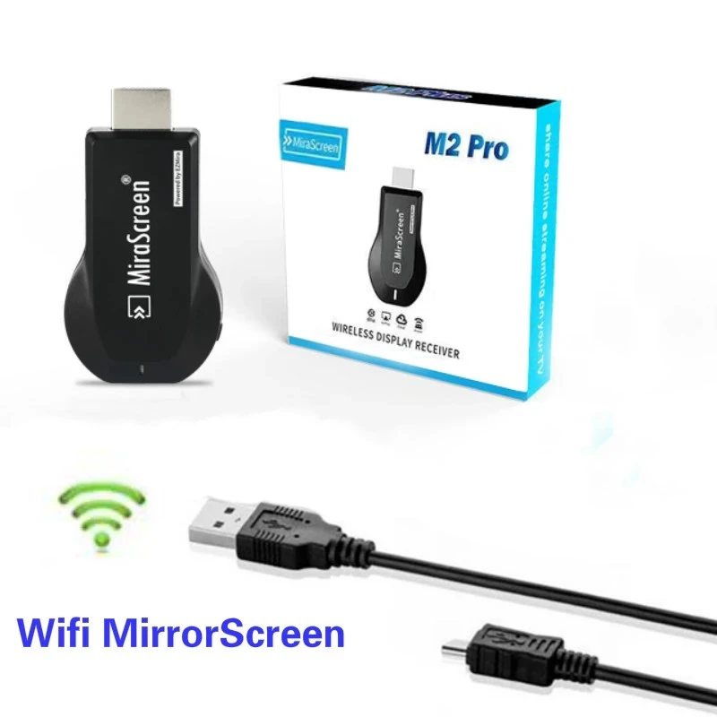 

Mirascreen M2 Pro TV Stick Wifi Display Receiver Stream Cast Anycast DLNA Miracast Airplay Mirror Screen Android TV Dongle