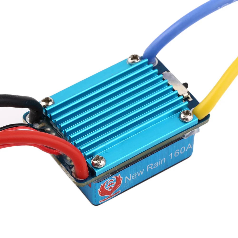 Waterproof 160A Brushed ESC 3S with 5-13V 1A BEC T-Plug XT60-Plug for 1/12 RC Car Boat
Waterproof 160A Brushed ESC 3S with 5-13V 1A BEC T-Plug XT60-Plug for 1/12 RC Car Boat