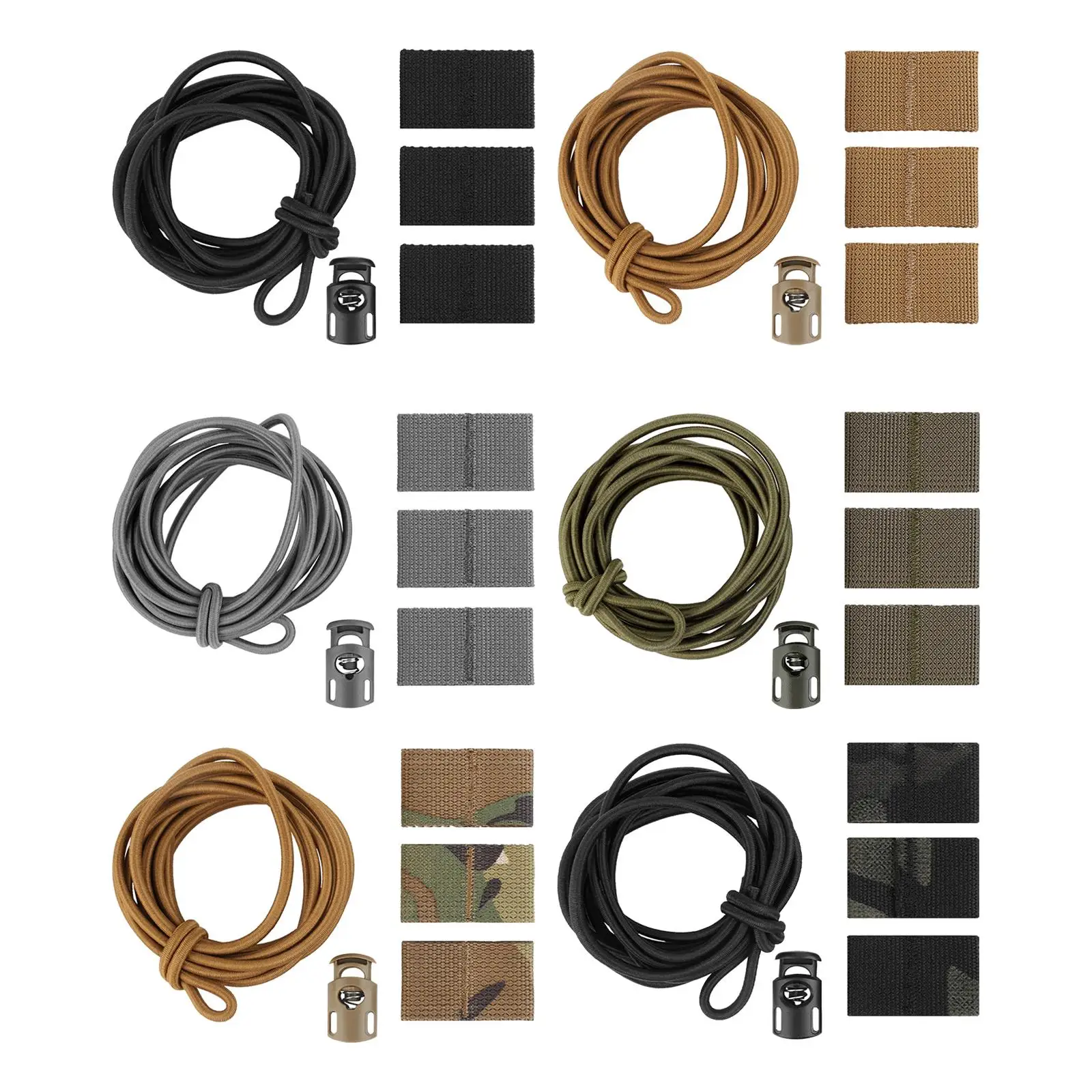 Outdoor Elastic Fastener Adjustable Bundling Elastic Fastener Reusable with Double Webbing Loop Shock Cord Multifunctional Strap
Outdoor Elastic Fastener Adjustable Bundling Elastic Fastener Reusable with Double Webbing Loop Shock Cord Multifunctional Strap