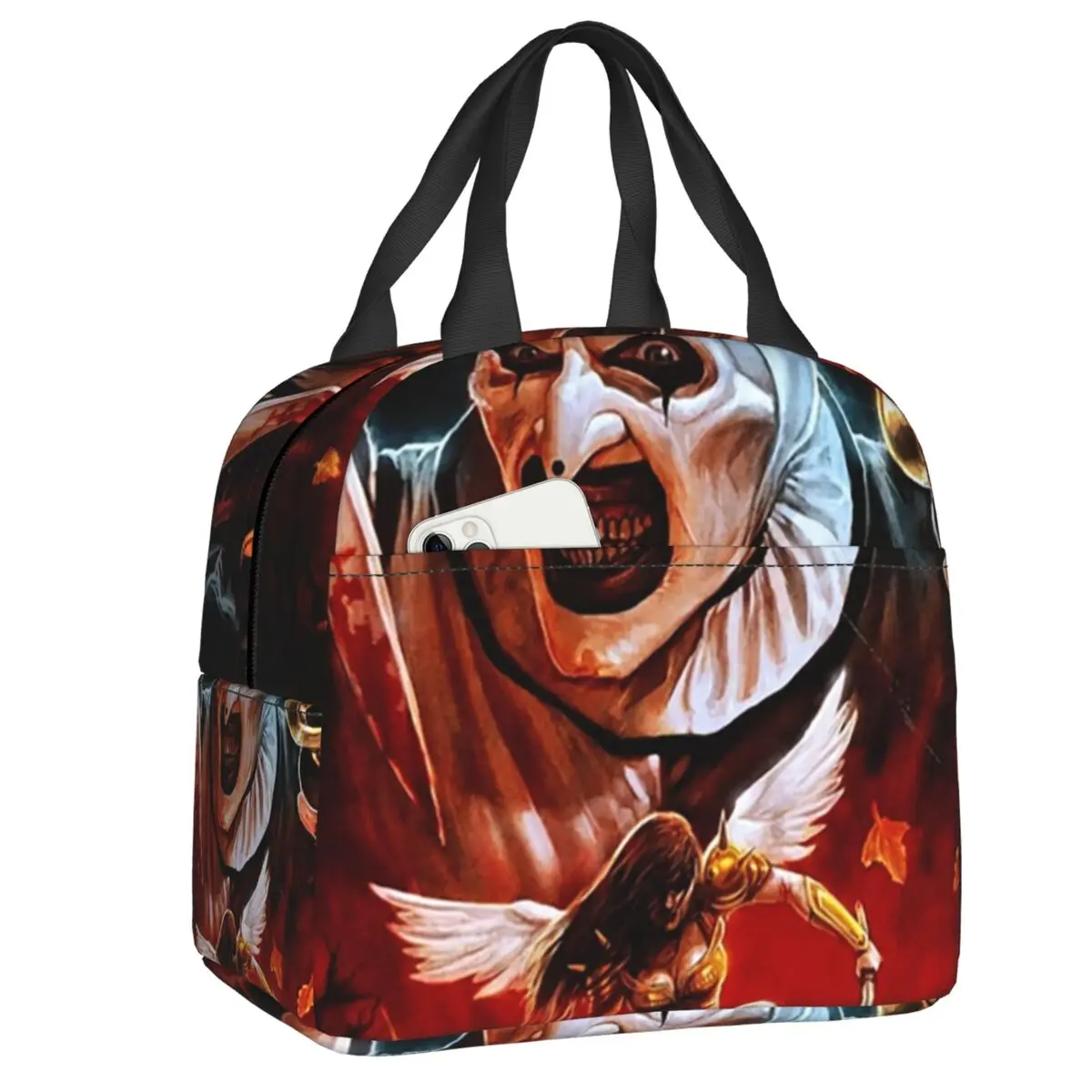 Terrifiers Halloween Horror Movie Insulated Lunch Bag for Women Waterproof Cooler Thermal Bento Box Kids School Children
Terrifiers Halloween Horror Movie Insulated Lunch Bag for Women Waterproof Cooler Thermal Bento Box Kids School Children