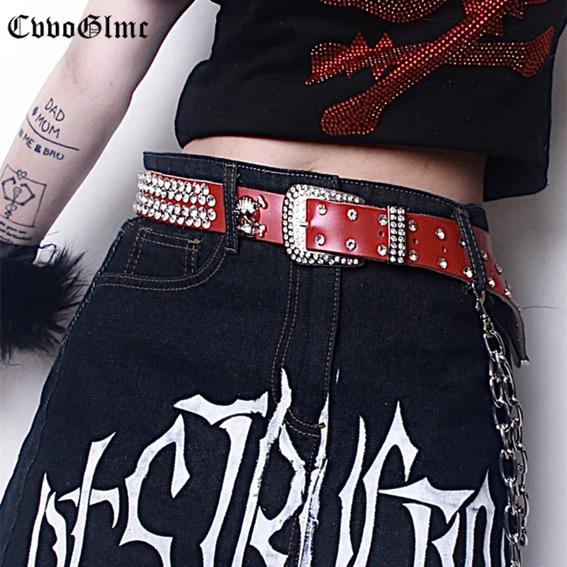 Punk Western Bling Bling Rhinestones Belt Y2K Rock Studded Belt for Women Men Fashion Cowgirl Cowboy with Diamond Ceinture Femme
Punk Western Bling Bling Rhinestones Belt Y2K Rock Studded Belt for Women Men Fashion Cowgirl Cowboy with Diamond Ceinture Femme