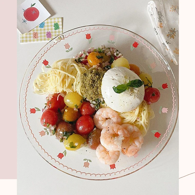 Simple Dessert Salad Western Food Plate Glass Vintage Flower Hand-Painted Ins Style Trinket Cake Stand Dishes Home Decoration
Simple Dessert Salad Western Food Plate Glass Vintage Flower Hand-Painted Ins Style Trinket Cake Stand Dishes Home Decoration