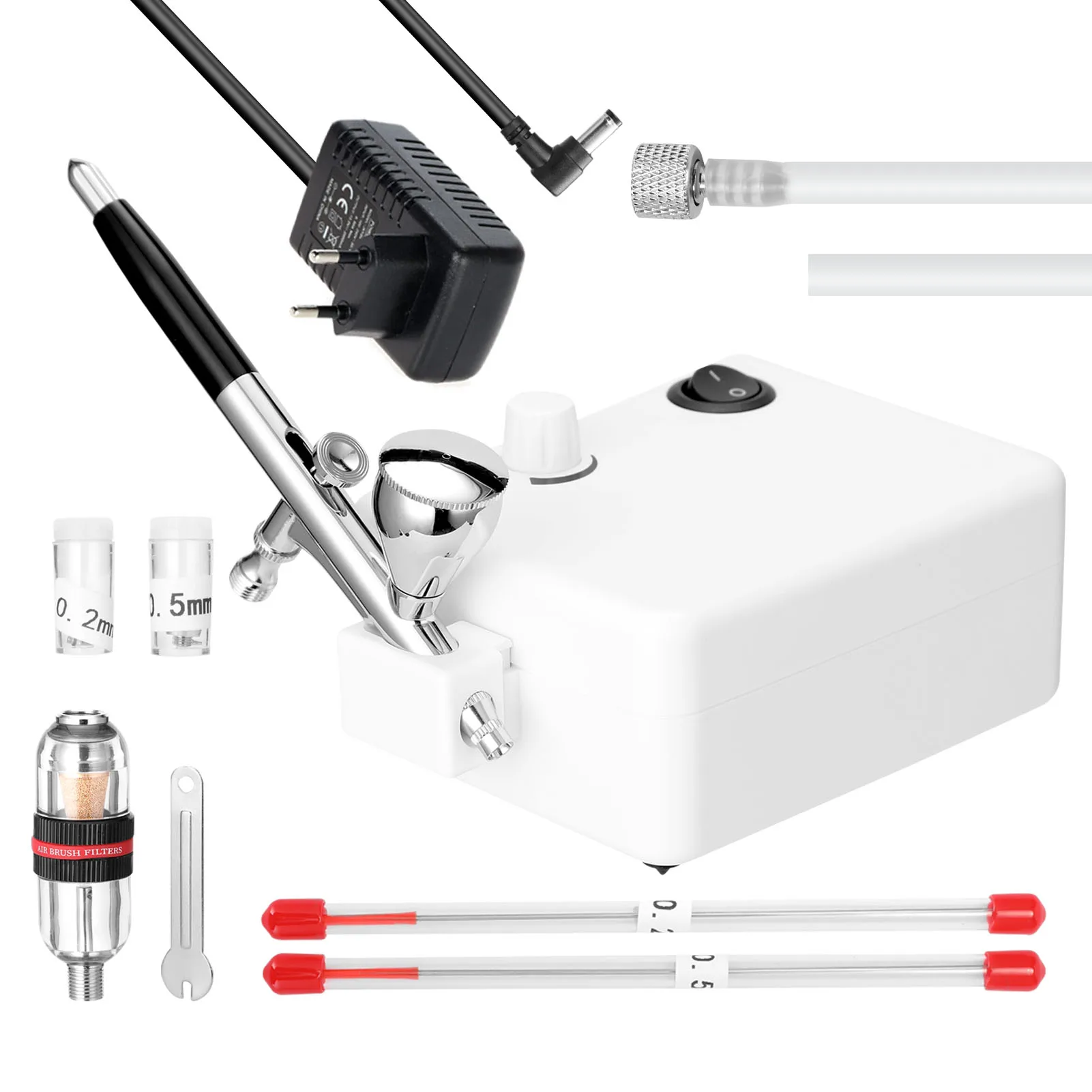 Professional Gravity Airbrush Spray Gun Air Compressor Kit for Painting Tattoo Cake Spray Model Nail Tool Set Cake Sprayer EU/UK
Professional Gravity Airbrush Spray Gun Air Compressor Kit for Painting Tattoo Cake Spray Model Nail Tool Set Cake Sprayer EU/UK