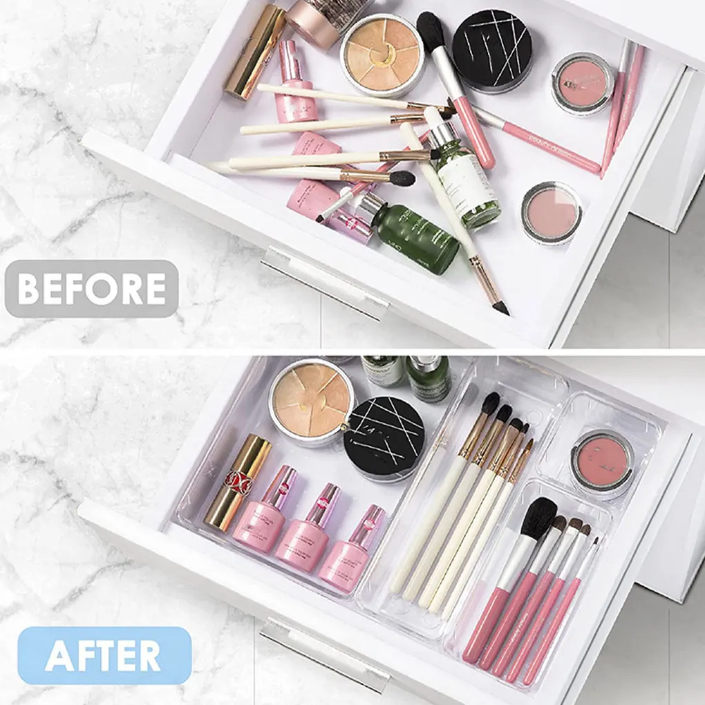 25pcs/set Desk Plastic Organize Drawer Set Table Storage Makeup Organizer Transparent Storage Bins Box Kitchen Gadget 
25pcs/set Desk Plastic Organize Drawer Set Table Storage Makeup Organizer Transparent Storage Bins Box Kitchen Gadget