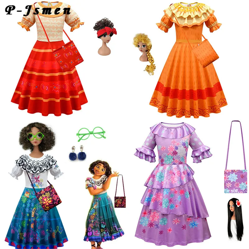 P-Jsmen Encanto Mirabell Madrid Costume Kids Girl Princess Dress Halloween Cosplay Costume Isabela Luisa Madrigal Cosplay Bag
P-Jsmen Encanto Mirabell Madrid Costume Kids Girl Princess Dress Halloween Cosplay Costume Isabela Luisa Madrigal Cosplay Bag