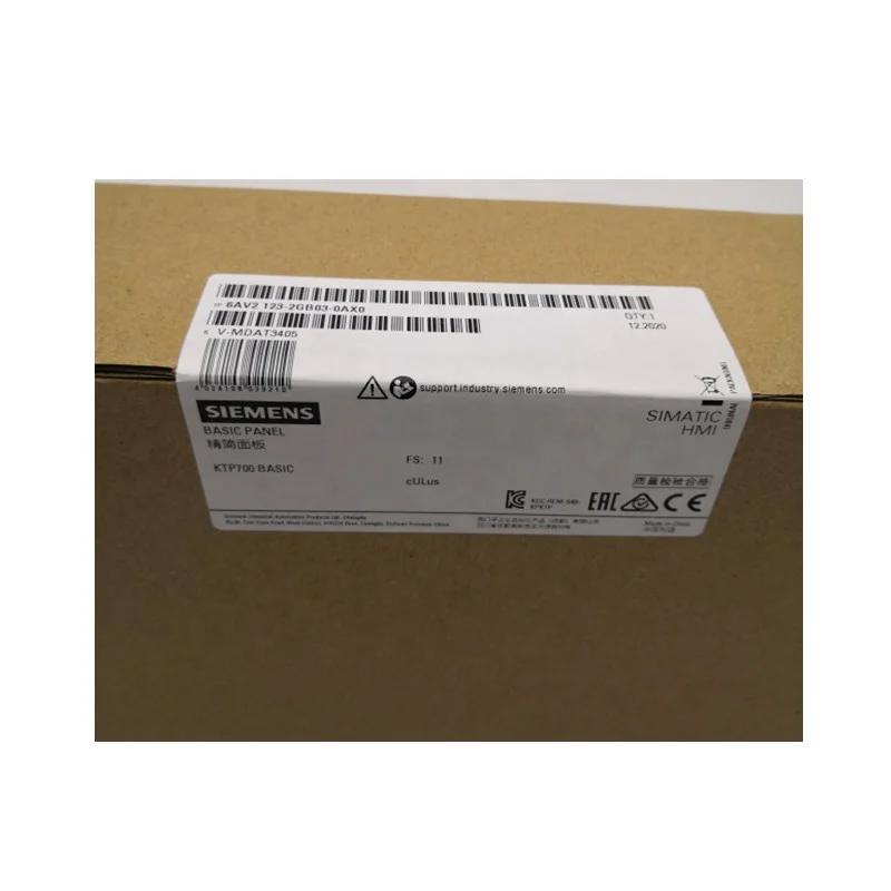 SIEMENS 6AV2123-2GB03-0AX0 SIMATIC HMI, базовая панель KTP700, управление клавишами/касаниями, 7-дюймовый TFT дисплей
SIEMENS 6AV2123-2GB03-0AX0 SIMATIC HMI, базовая панель KTP700, управление клавишами/касаниями, 7-дюймовый TFT дисплей