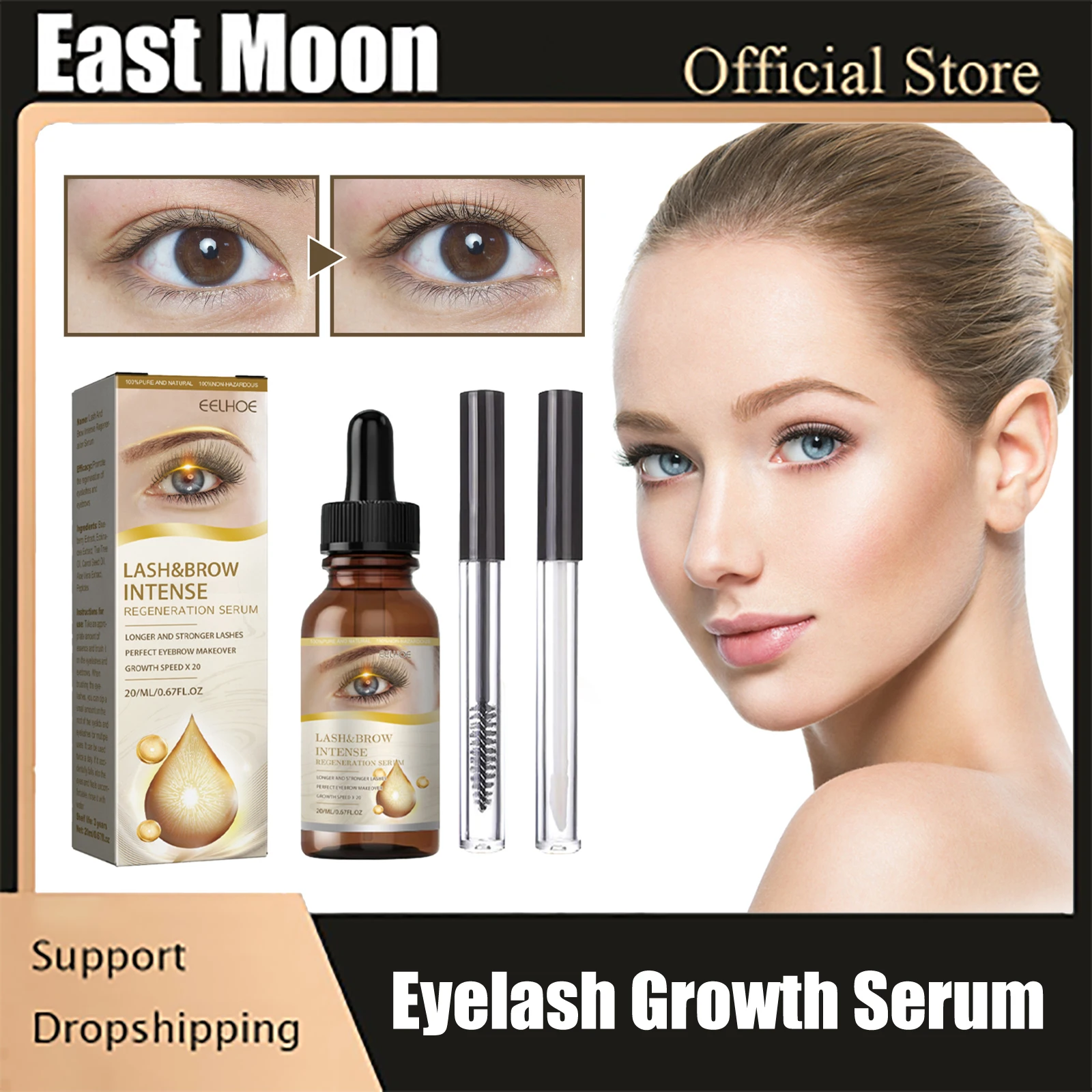 Eyelash Growth Serum Longer Fuller Eyelash Enhancer Thicker Lashes Lifting Nourishing Lengthening Rising Eyebrow Enhanced Serum
Eyelash Growth Serum Longer Fuller Eyelash Enhancer Thicker Lashes Lifting Nourishing Lengthening Rising Eyebrow Enhanced Serum
