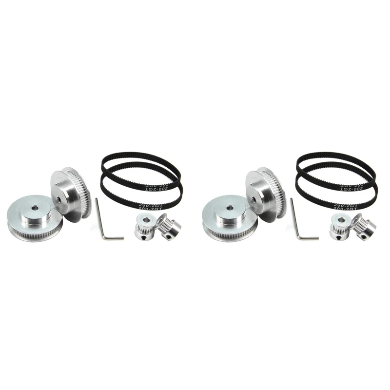 4-Piece GT2 Synchronous Wheel 20&60 Teeth 5Mm Hole Aluminum Timing Pulley 2Pcs Length 200Mm Width 6Mm Belt (20-60T-5B-6)
4-Piece GT2 Synchronous Wheel 20&60 Teeth 5Mm Hole Aluminum Timing Pulley 2Pcs Length 200Mm Width 6Mm Belt (20-60T-5B-6)