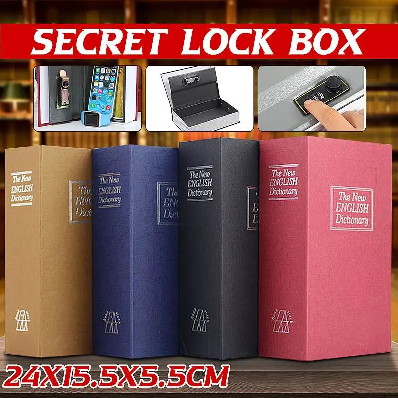 18cm Dictionary Mini Safe Box Book Money Boxes Hidden Secret Security Safe Lock Cash Money Coin Storage Jewellery Key Locker
18cm Dictionary Mini Safe Box Book Money Boxes Hidden Secret Security Safe Lock Cash Money Coin Storage Jewellery Key Locker