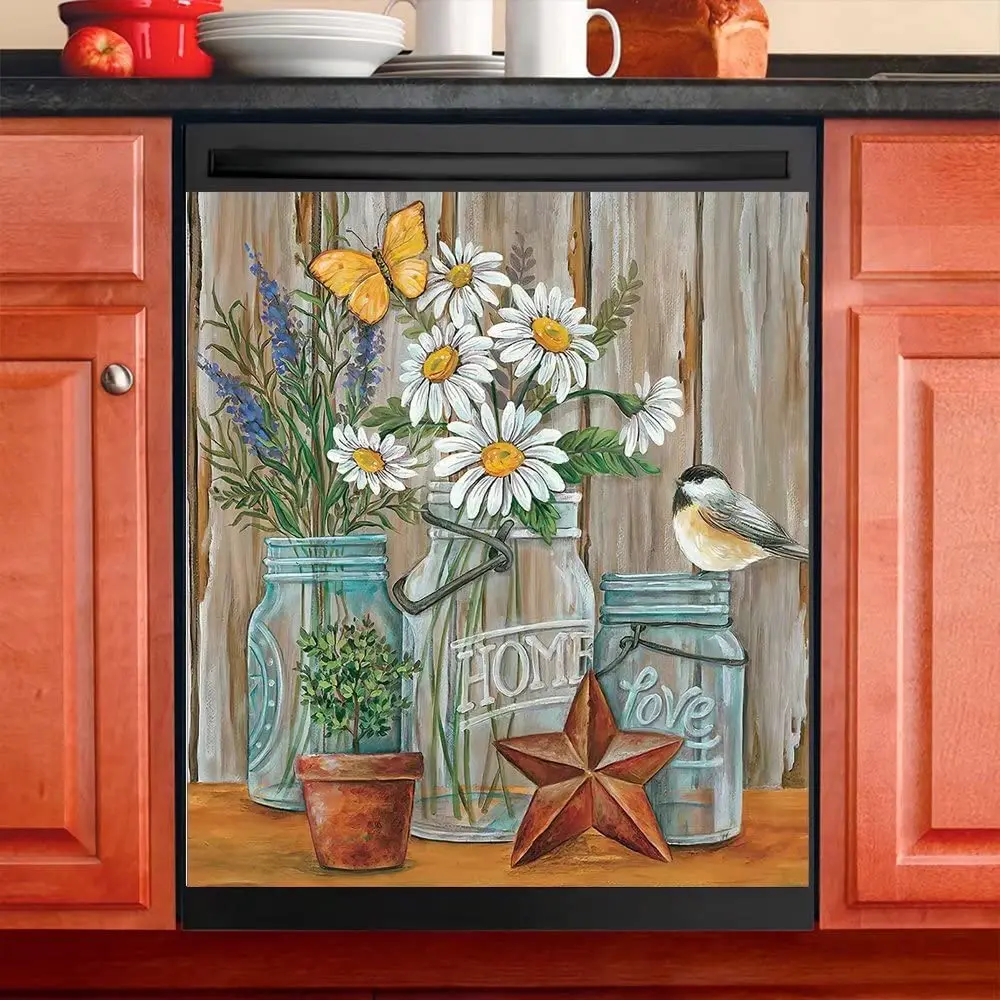 Vase Flower Dishwasher Cover Magnet Kitchen Decorative, Sunflower Refrigerator Door Magnetic Decals Sheet, Home Bird Dish Washer
Vase Flower Dishwasher Cover Magnet Kitchen Decorative, Sunflower Refrigerator Door Magnetic Decals Sheet, Home Bird Dish Washer