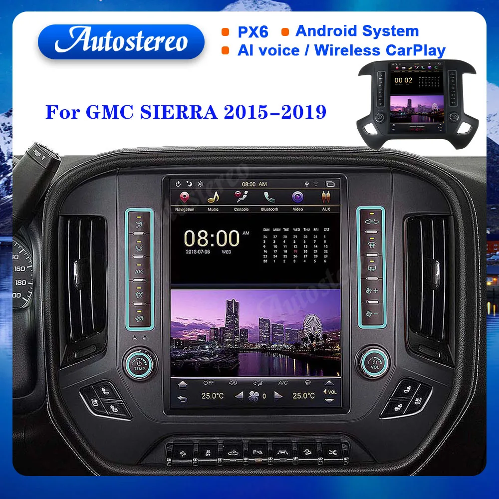For Chevrolet Silverado GMC SIERRA 2015-2019 Android Car Radio GPS Navigatio Autostereo Headunit Multimedia Player Tape Recorder
For Chevrolet Silverado GMC SIERRA 2015-2019 Android Car Radio GPS Navigatio Autostereo Headunit Multimedia Player Tape Recorder