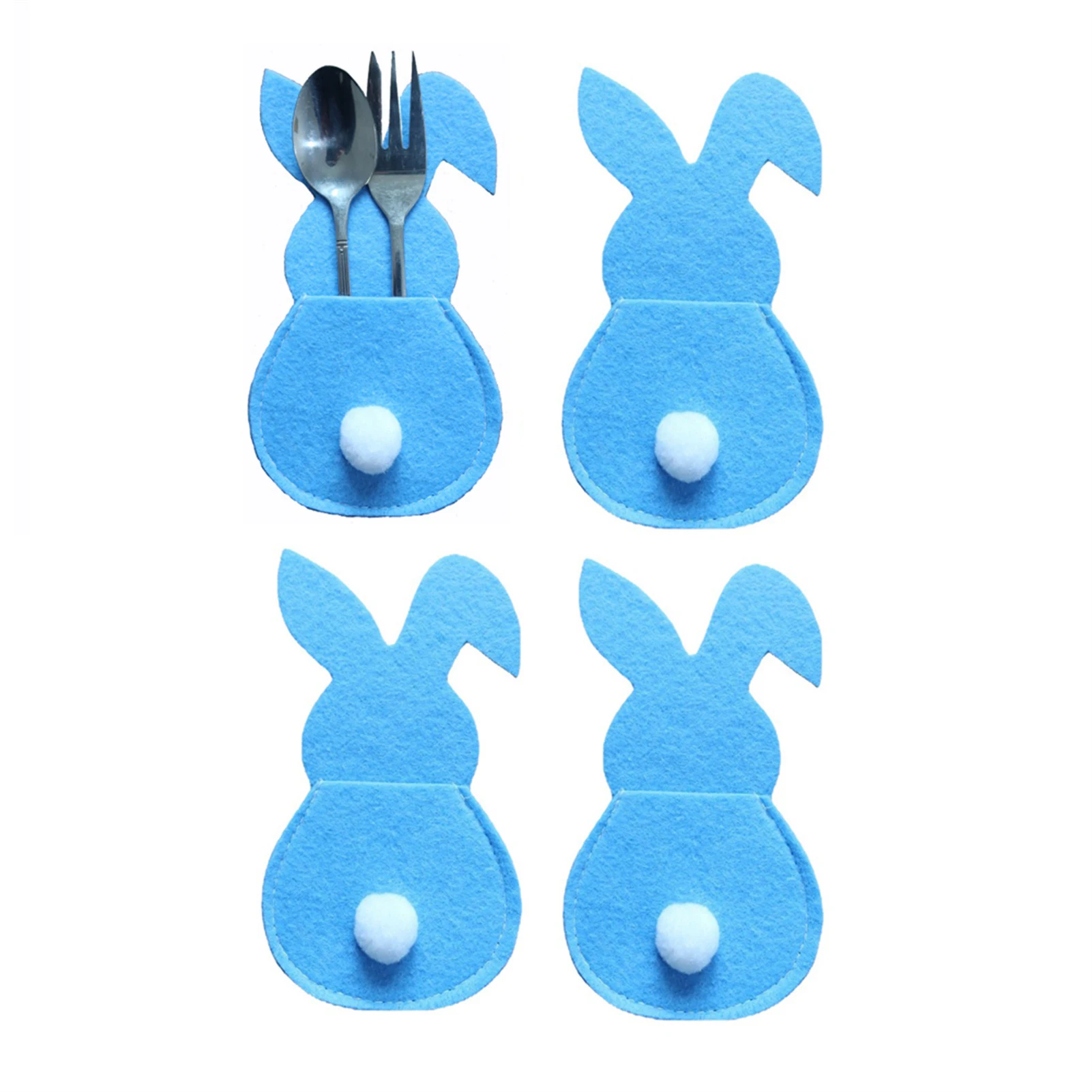 Easter Tableware Bag 4pcs Easter Bunny Felt Cutlery Holder Reusable Easter Utensil Decoration For Spring Easter Party
Easter Tableware Bag 4pcs Easter Bunny Felt Cutlery Holder Reusable Easter Utensil Decoration For Spring Easter Party