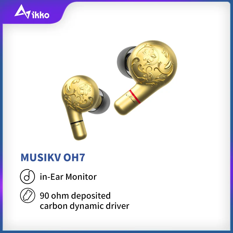 

IKKO OH7 Musikv Flagship Dynamic Driver in-Ear Monitor HiFi Music Headphones Detachable Cable Earphone Earbuds Mmcx 4.4mm