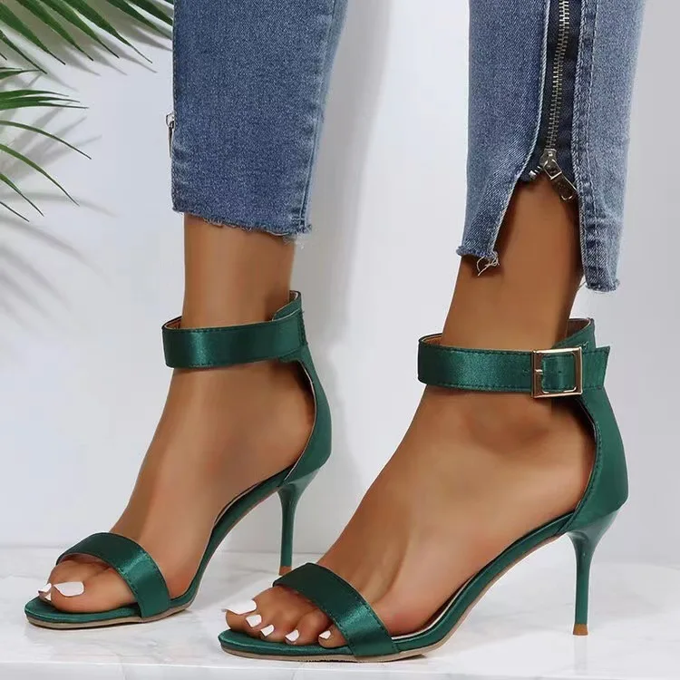 Women Sandals Open Toe Summer Shoes with High Heels Shoes Ankle Strap Female Thin Heel Sandals Zipper Plus Size Sandalias Mujer 
Women Sandals Open Toe Summer Shoes with High Heels Shoes Ankle Strap Female Thin Heel Sandals Zipper Plus Size Sandalias Mujer