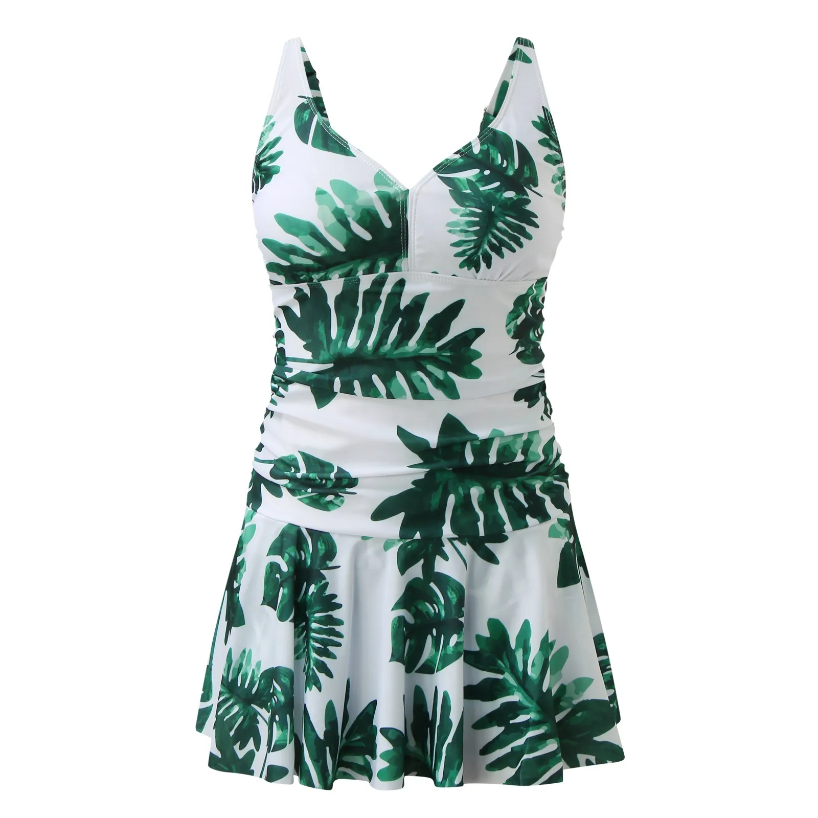 Женский купальник с цветочным принтом и V-образным вырезом
Женский купальник с цветочным принтом и V-образным вырезом