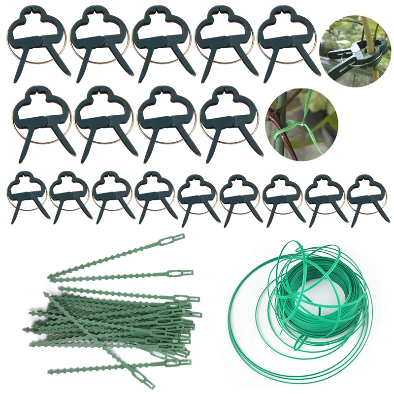 31pcs Plastic Plant Support Set Reusable Garden Cable Ties Support Clips Adjustable Gardening Tool Plant Twist Tie With Cutter
31pcs Plastic Plant Support Set Reusable Garden Cable Ties Support Clips Adjustable Gardening Tool Plant Twist Tie With Cutter