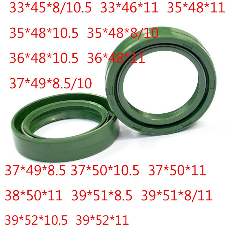 Motorcycle Parts Oil Absorbing Front Fork Shock Absorbing Ring Oil Seal 33x45x8/10.5 33x46x11 35x48x10.5 35x48x11 35x48x8/10
Motorcycle Parts Oil Absorbing Front Fork Shock Absorbing Ring Oil Seal 33x45x8/10.5 33x46x11 35x48x10.5 35x48x11 35x48x8/10