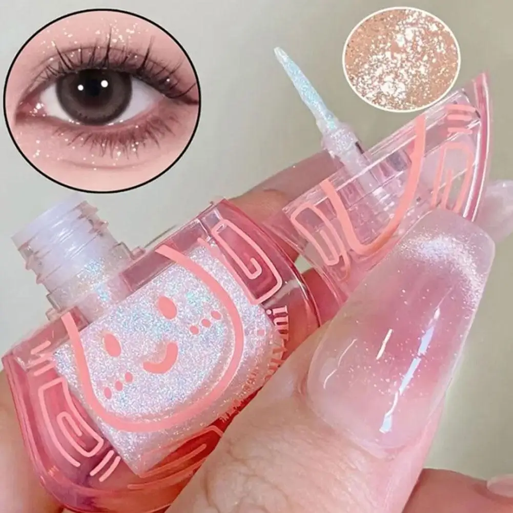 

Liquid Eye Shadow Highlighter Shine Pink Pearlescent Glitter Eyeliner Long Lasting Waterproof Eyeshadow Sequins Party Eye Makeup