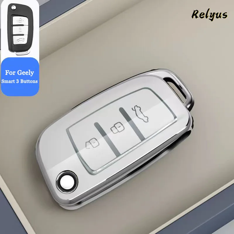 Чехол для автомобильного ключа из ТПУ с серебряным краем для Geely Coolray 2019-2020 Atlas Boyue NL3 Emgrand X7 EX7 SUV GT GC9, держатель для аксессуаров
Чехол для автомобильного ключа из ТПУ с серебряным краем для Geely Coolray 2019-2020 Atlas Boyue NL3 Emgrand X7 EX7 SUV GT GC9, держатель для аксессуаров
