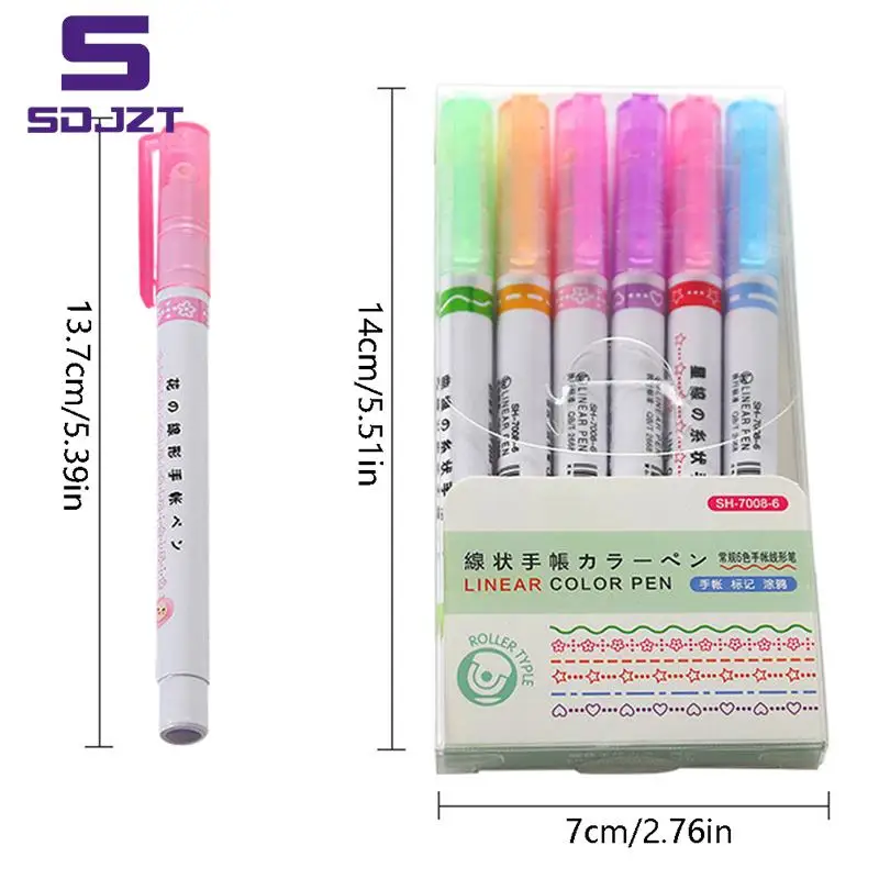 6 Colors Curve Line Marker Highlighter Pen Outline Pastel Markers Drawing Decoration Manga Markers for Art Drawing Doodling
6 Colors Curve Line Marker Highlighter Pen Outline Pastel Markers Drawing Decoration Manga Markers for Art Drawing Doodling