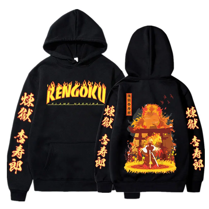 Demon Slayer Anime Hoodies Rengoku Kyoujurou Hoodie Kimetsu No Yaiba Men‘s Women's Long Sleeve Hooded Sweatshirt Unisex Harajuku
Demon Slayer Anime Hoodies Rengoku Kyoujurou Hoodie Kimetsu No Yaiba Men‘s Women's Long Sleeve Hooded Sweatshirt Unisex Harajuku