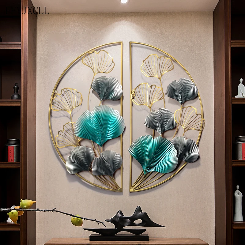 Ginkgo Leaf wall decors Living Room Three-dimensional Luxury round Wall Pendant Atmosphere Iron Art Wall Hanging
Ginkgo Leaf wall decors Living Room Three-dimensional Luxury round Wall Pendant Atmosphere Iron Art Wall Hanging