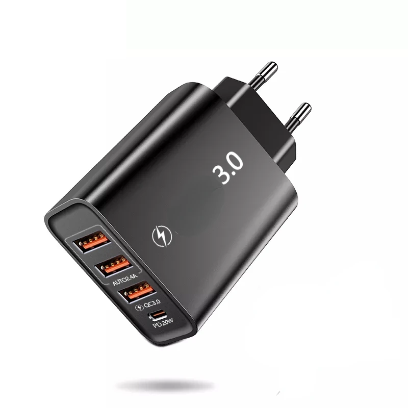 USB Type C Charger Quick Charge 3.0 4.0 Port Fast Charging Wall Adapter For iPhone 12 11 Mobile Phone Charger
USB Type C Charger Quick Charge 3.0 4.0 Port Fast Charging Wall Adapter For iPhone 12 11 Mobile Phone Charger