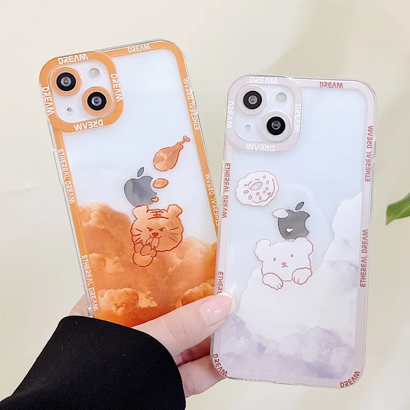 Soft Clear Case for iPhone 11 12 Mini 13 Pro Max X XS Max XR 7 8 Plus SE2020 Chicken thigh cloud bear Full Protective Cover
Soft Clear Case for iPhone 11 12 Mini 13 Pro Max X XS Max XR 7 8 Plus SE2020 Chicken thigh cloud bear Full Protective Cover