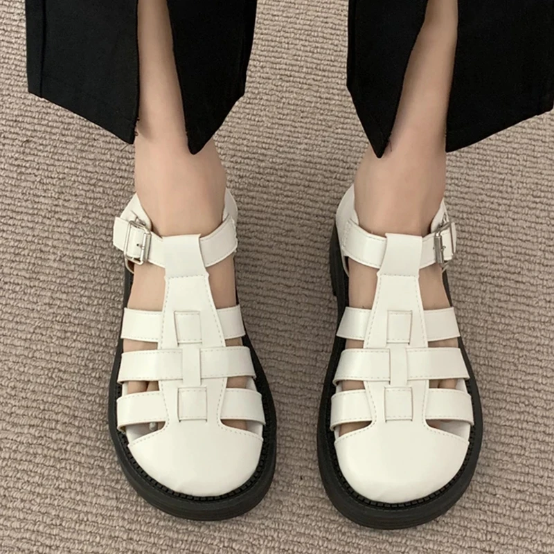 Gladiator Sandals women Shoes Closed Toe Sandals 2022 Women's Breathable Summer Heels Buckle Suit Female white Fashion Low Girls
Gladiator Sandals women Shoes Closed Toe Sandals 2022 Women's Breathable Summer Heels Buckle Suit Female white Fashion Low Girls