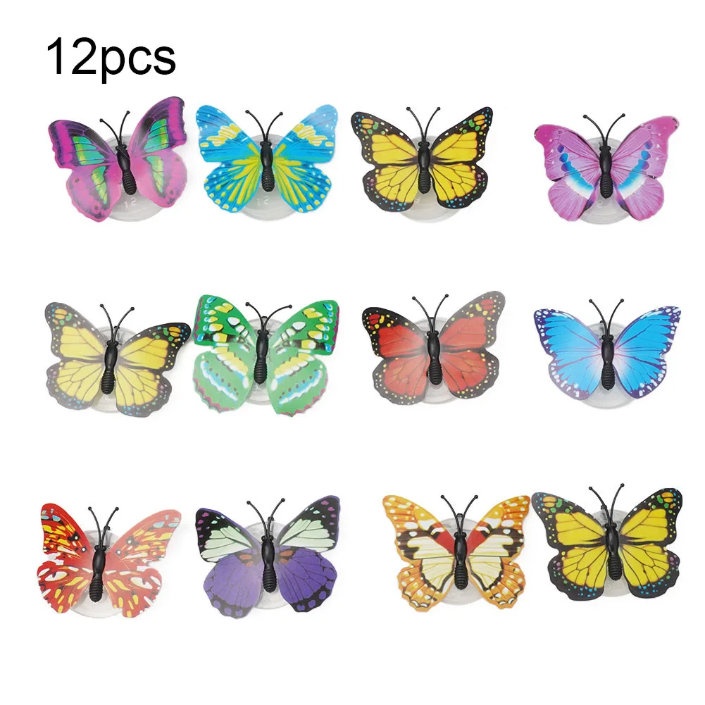 12pcs LED Night Lights Colorful Butterfly Wall Stickers Decals Kids Room Home Decor Energy-Saving Decorative Lamp
12pcs LED Night Lights Colorful Butterfly Wall Stickers Decals Kids Room Home Decor Energy-Saving Decorative Lamp