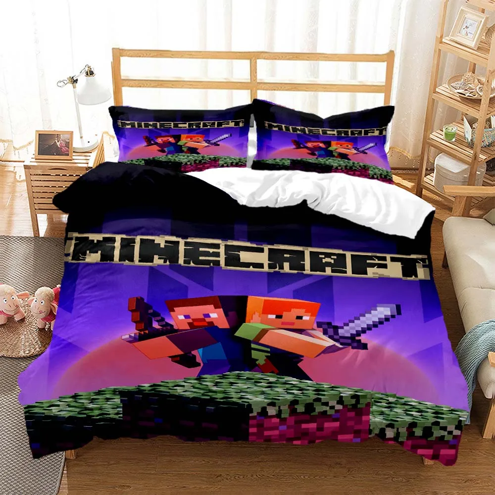 3D sandbox game Polyester Bedding Sets, Anime bedding set Kids Covers Boys Bed Linen Set bedding set,cover&2pcs Pillowcase
3D sandbox game Polyester Bedding Sets, Anime bedding set Kids Covers Boys Bed Linen Set bedding set,cover&2pcs Pillowcase