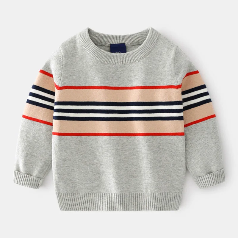 Toddler Kid Baby Boys Girls Sweater Autumn Winter Warm Clothes Knit Pullover Top Striped Knitwear Fashion Children Sweater 2-8t 
Toddler Kid Baby Boys Girls Sweater Autumn Winter Warm Clothes Knit Pullover Top Striped Knitwear Fashion Children Sweater 2-8t
