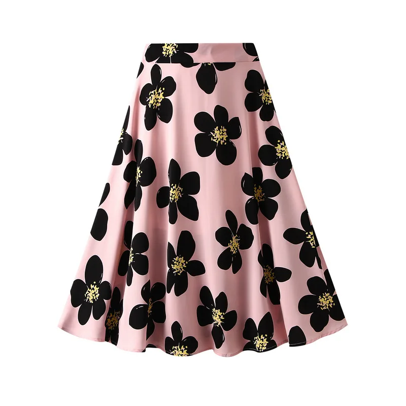 Women's Boho Floral Print Skirts Female Elastic High Waist Pleated Pink Draped A Line Midi Skirts With Liner 2022 Spring Skirt
Women's Boho Floral Print Skirts Female Elastic High Waist Pleated Pink Draped A Line Midi Skirts With Liner 2022 Spring Skirt