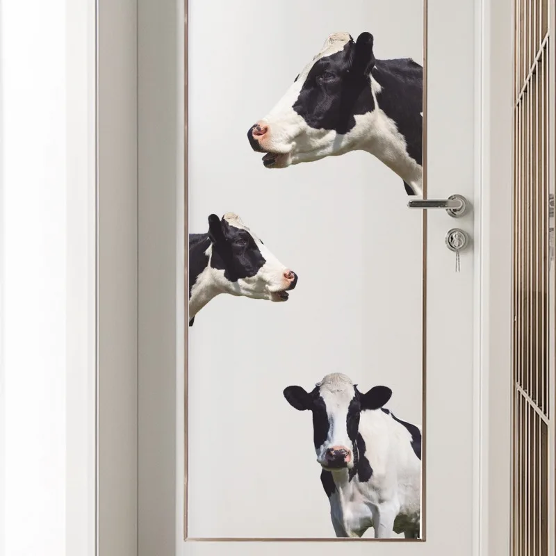 Creative Cow Sticker Self adhesive Bedroom Door Sticker Bedroom Living Room Background Clowny Animal Wall Decal door decoration
Creative Cow Sticker Self adhesive Bedroom Door Sticker Bedroom Living Room Background Clowny Animal Wall Decal door decoration
