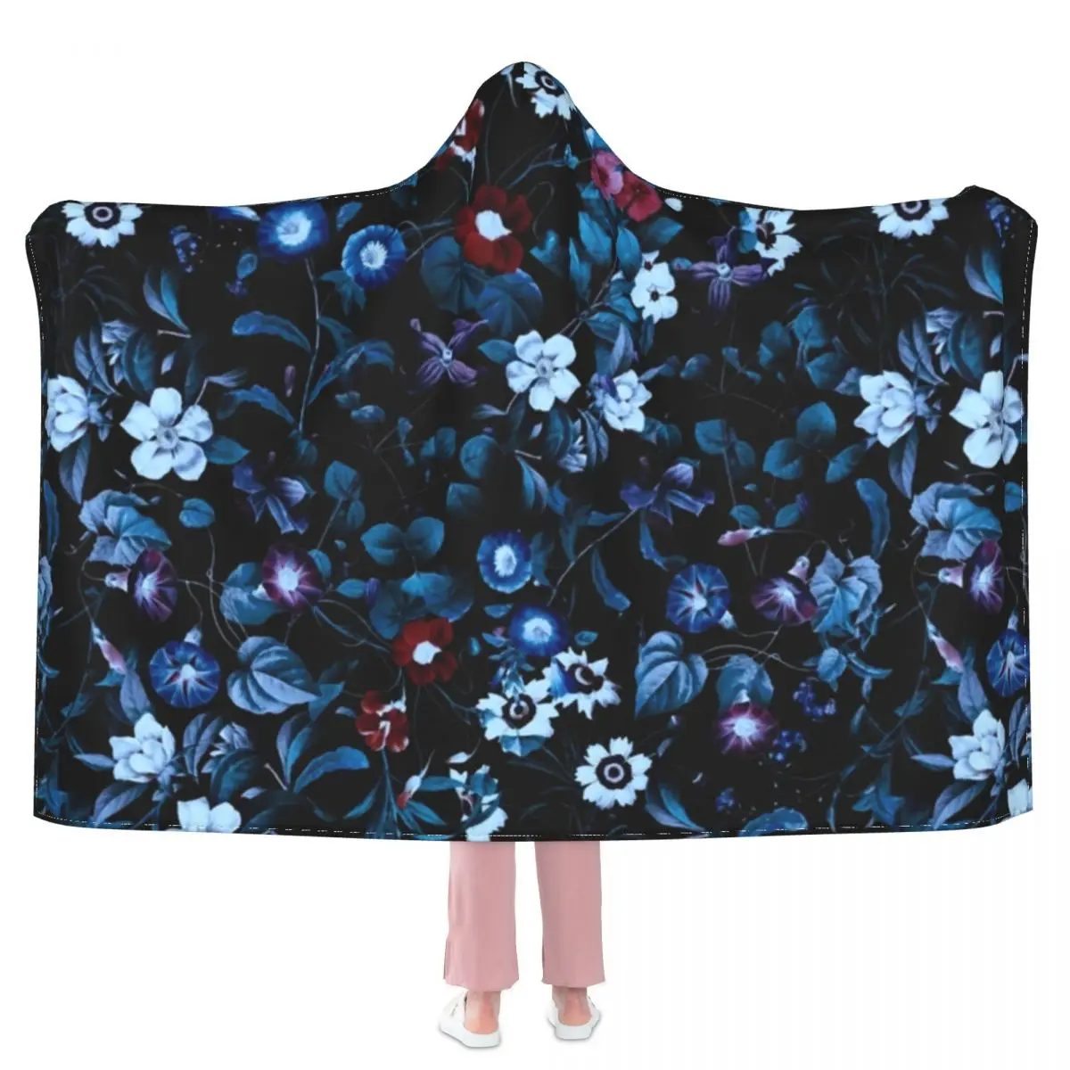 Tropical Floral Blanket Night Garden Retro Print Fleece Picnic With Hood Blanket Super Soft Cheap Fluffy Bedspread
Tropical Floral Blanket Night Garden Retro Print Fleece Picnic With Hood Blanket Super Soft Cheap Fluffy Bedspread
