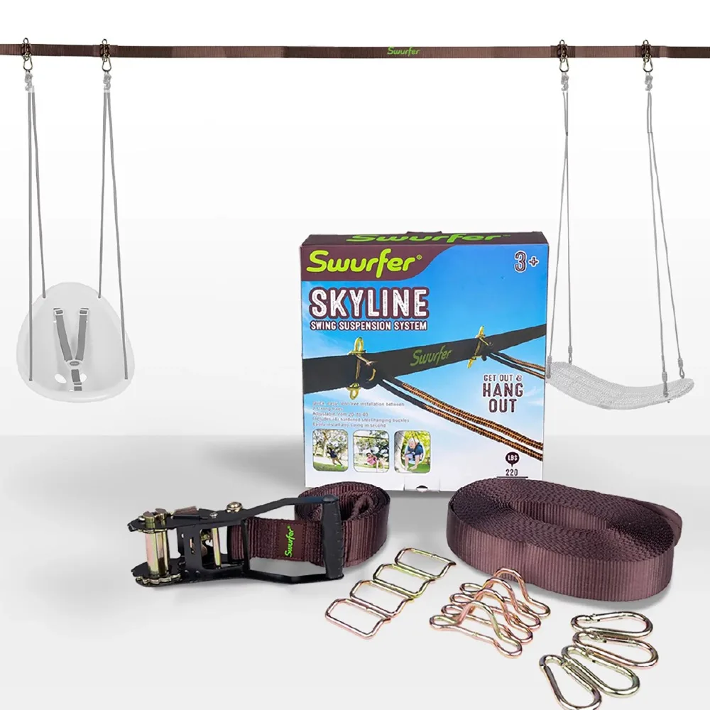 Heavy Duty Universal Swing Suspension Line with 4 Adjustable Quick Connect Locking Steel Anchors
Heavy Duty Universal Swing Suspension Line with 4 Adjustable Quick Connect Locking Steel Anchors