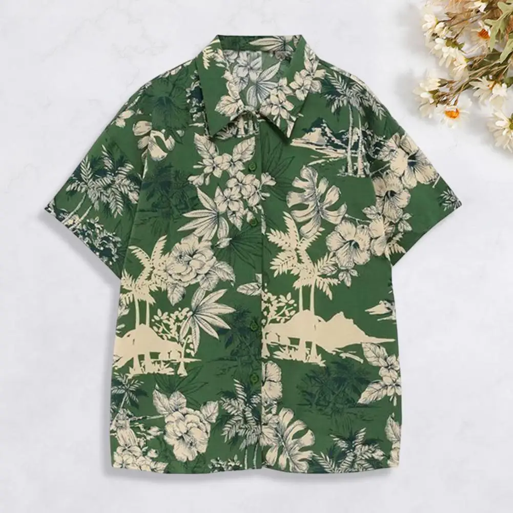 Popular Men Shirt Short Sleeve Loose Fit Turn-down Collar Coconut Tree Printed Casual Hawaiian Shirt
Popular Men Shirt Short Sleeve Loose Fit Turn-down Collar Coconut Tree Printed Casual Hawaiian Shirt