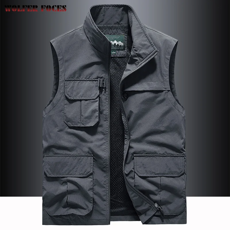 Camping Fishing Vests For Men Outdoors Tactical Webbed Gear Sports Man Motorcycle Vest Men's Jackets Big Size Clothes Coat Work
Camping Fishing Vests For Men Outdoors Tactical Webbed Gear Sports Man Motorcycle Vest Men's Jackets Big Size Clothes Coat Work