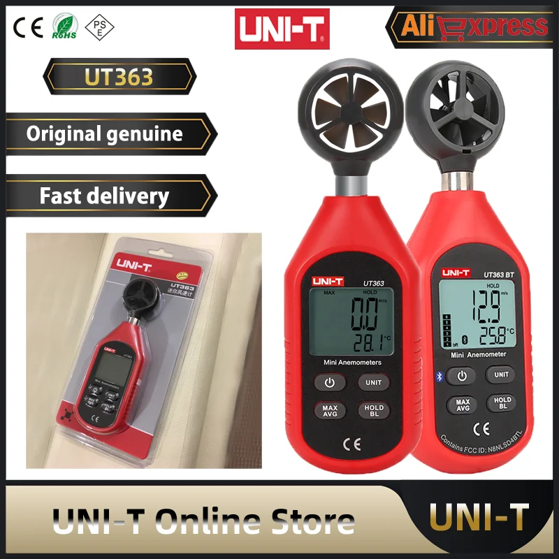 UNI-T Digital Wind Speed Measurement UT363 Series Handheld Anemometer Temperature Tester LCD Display Air Flow Speed Wind Meter
UNI-T Digital Wind Speed Measurement UT363 Series Handheld Anemometer Temperature Tester LCD Display Air Flow Speed Wind Meter