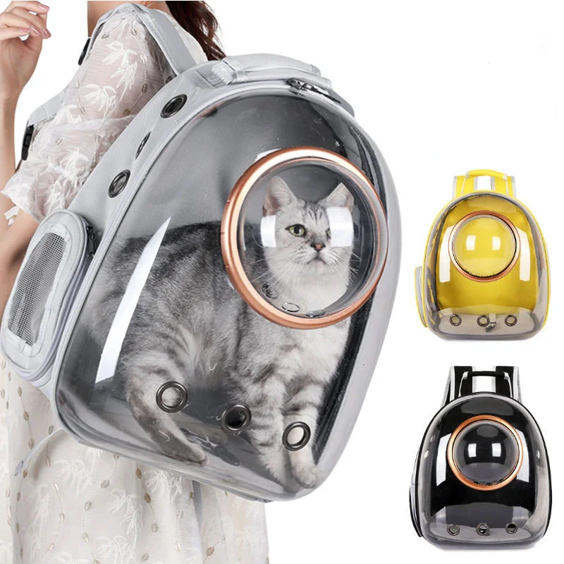 Cat bag Pet go out Portable bag Breathable cat space capsule backpack Transparent cat bag Dog bag Side open backpack
Cat bag Pet go out Portable bag Breathable cat space capsule backpack Transparent cat bag Dog bag Side open backpack