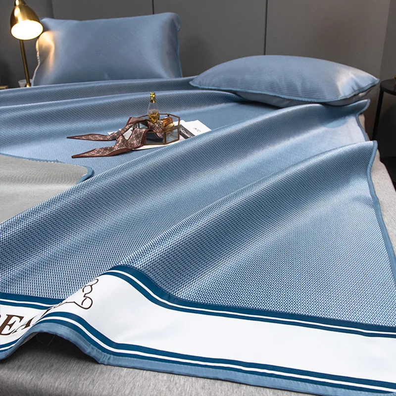 1800D Carbon Light Fibres Cooling Mat for Bed Ice Fiber Sleeping Naked Summer Mat and Pillowcase Cool Down Bed Sheet Set Silky
1800D Carbon Light Fibres Cooling Mat for Bed Ice Fiber Sleeping Naked Summer Mat and Pillowcase Cool Down Bed Sheet Set Silky