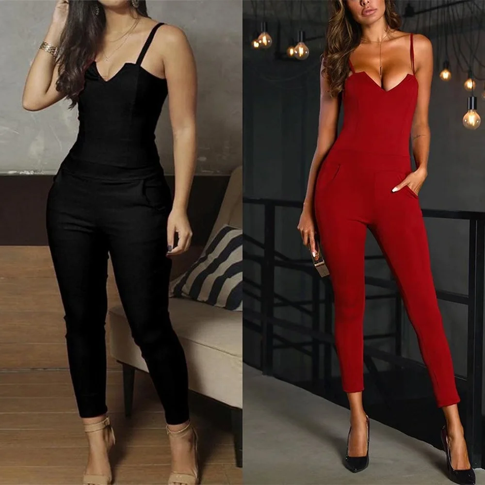 Mandylandy Women Elegant Summer Jumpsuit Fashion Female Y2K Strap V Neck High Waist Corset Slim Fit Stretch Romper Long Pants
Mandylandy Women Elegant Summer Jumpsuit Fashion Female Y2K Strap V Neck High Waist Corset Slim Fit Stretch Romper Long Pants