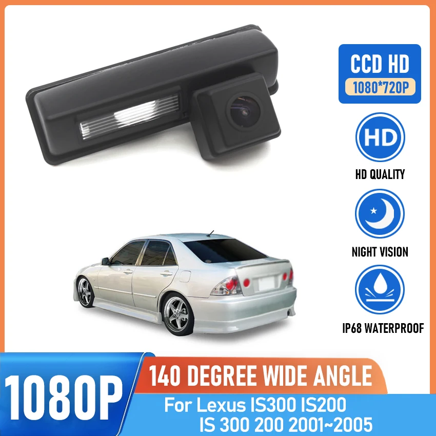 Камера заднего вида HD для Lexus IS300 IS200 IS 300 200 2001 2002 2003 2004 CCD 
Камера заднего вида HD для Lexus IS300 IS200 IS 300 200 2001 2002 2003 2004 CCD