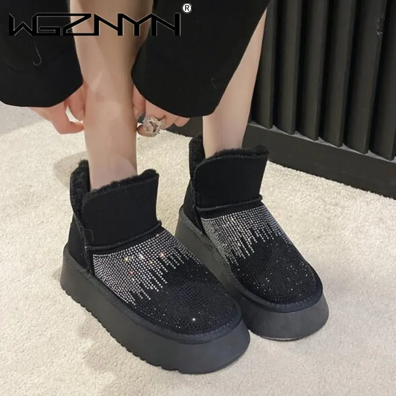 Ultra Fur Snow Boots Lady Designer Australia Platform Rhinestone Boots Woman Thick Bottom Leather Warm Fluffy Booties Shoes 2024
Ultra Fur Snow Boots Lady Designer Australia Platform Rhinestone Boots Woman Thick Bottom Leather Warm Fluffy Booties Shoes 2024
