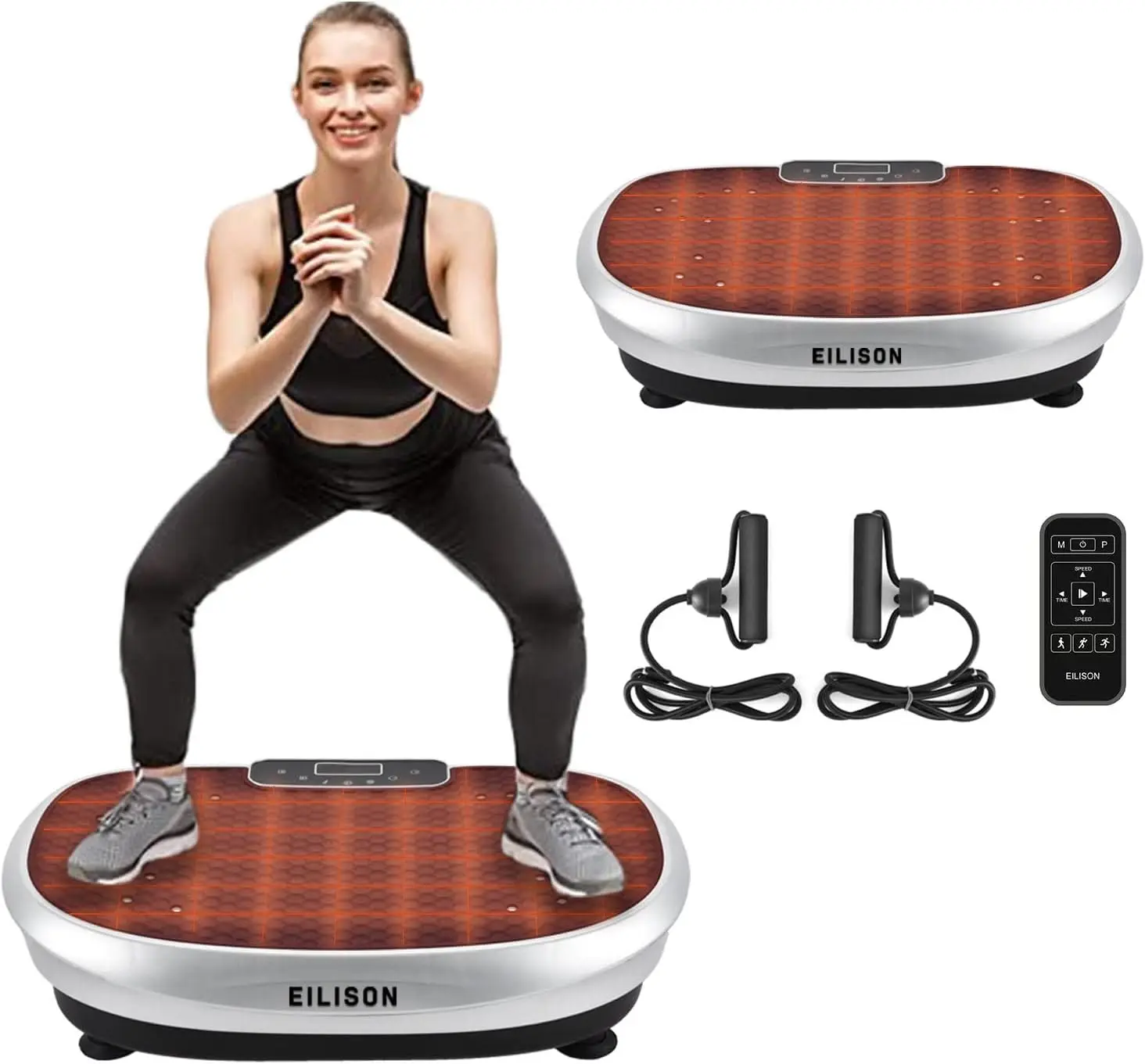 Vibration Plate Exercise Machine - Full Body Vibration Fitness Platform Equipment for Home & Travel Workout, Weight Loss, To
Vibration Plate Exercise Machine - Full Body Vibration Fitness Platform Equipment for Home & Travel Workout, Weight Loss, To