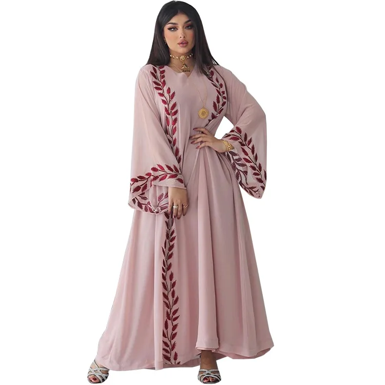 Elegant Embroidery Chiffon Dubai Muslim Abaya with Scarf Long Sleeves Arabic Evening Dresses For Turkish Veils 2022 Eid Dress
Elegant Embroidery Chiffon Dubai Muslim Abaya with Scarf Long Sleeves Arabic Evening Dresses For Turkish Veils 2022 Eid Dress