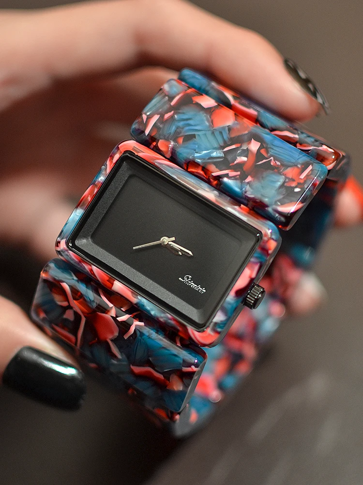Acrylic Trendy Ins Style Retro Fashion Minimalism Wide Bracelet Watch Casual Women's Quartz Watch
Acrylic Trendy Ins Style Retro Fashion Minimalism Wide Bracelet Watch Casual Women's Quartz Watch