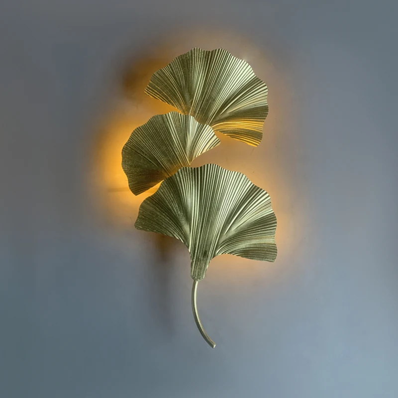 American Light Luxury Ginkgo Leaf Designer Wall Lamp European Gold Villa Hotel Bedroom Bedside Table Corridor Ledsconce Lights
American Light Luxury Ginkgo Leaf Designer Wall Lamp European Gold Villa Hotel Bedroom Bedside Table Corridor Ledsconce Lights