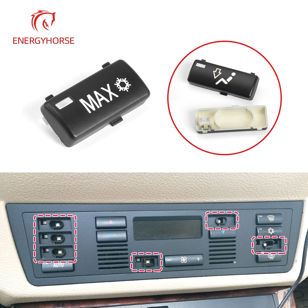 

For BMW E53 Car Center Console AC Control Switch Buttons Cover Caps Key For BMW 5 Series X5 E39 64116915812