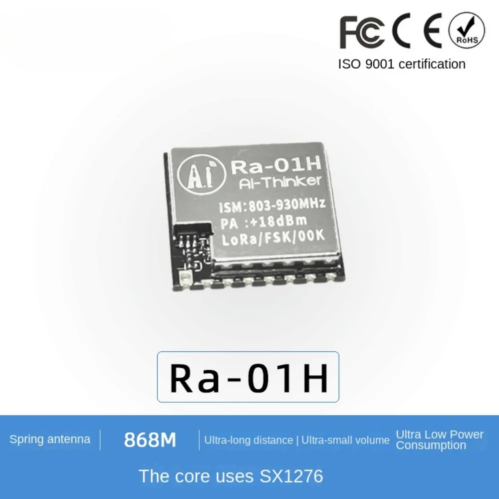 100% Original SX1276 LoRa Spread Spectrum Wireless Module /868MHz Wireless Serial Port /SPI Interface /Ra-01H
100% Original SX1276 LoRa Spread Spectrum Wireless Module /868MHz Wireless Serial Port /SPI Interface /Ra-01H